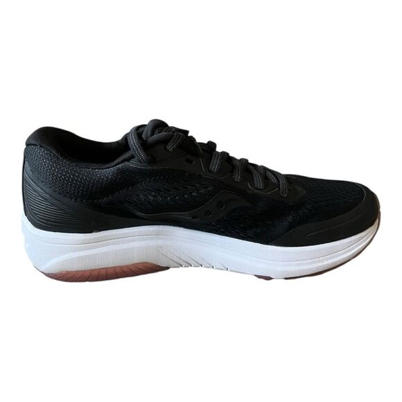 Saucony Black and White Athletic Shoes with Cushioned Midsole - Picture 3 of 7